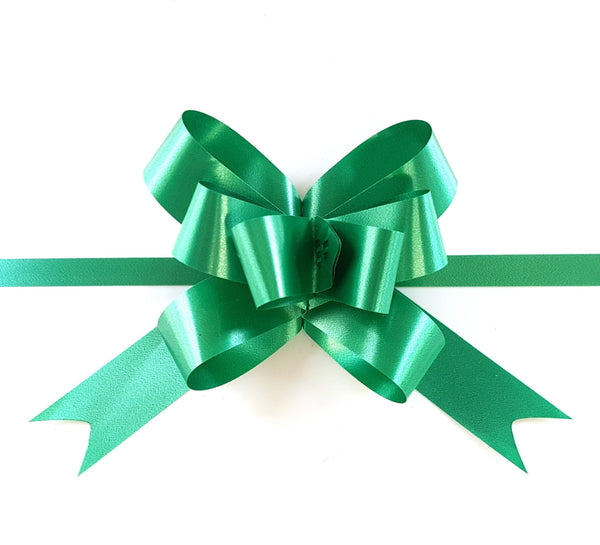 Emerald Green Pull Bows-Green Xmas Bows
