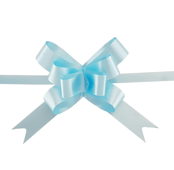 Pastel Blue Gift Bow-Baby Blue Pull Bow