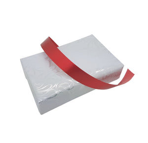Metallic Red Poly Tear Ribbon-Red Polypropylene Ribbon