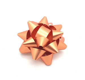 Copper Gift Wrapping Bow-Rose Gold Star Bow