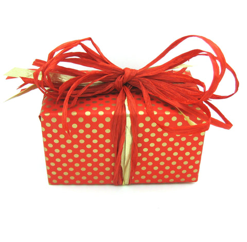 Polka Dot Christmas Gift Wrap-Reversible Xmas Wrapping Paper