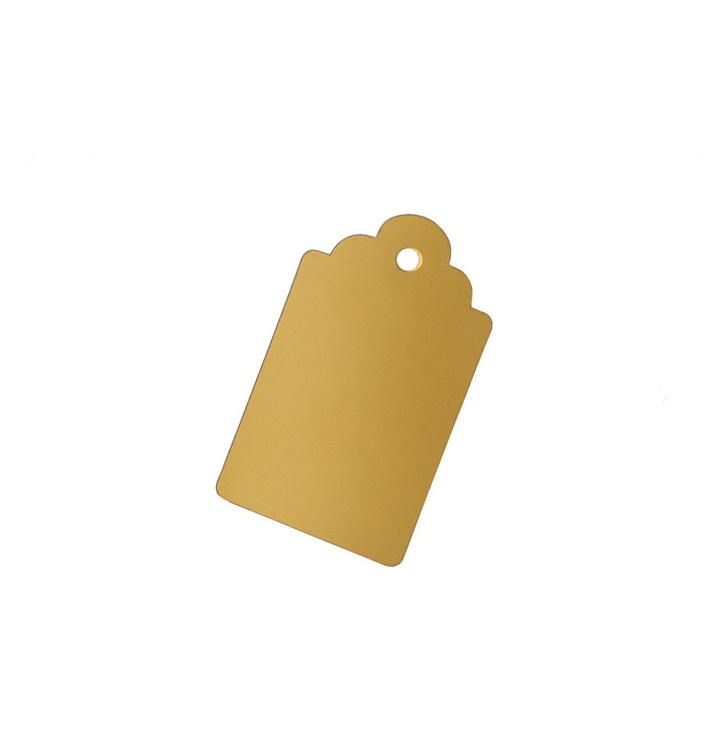 Metallic Gold Gift Tags-Single-sided Gold Gift Tags