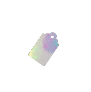Pearly Iridescent White Gift Tags-Pearly Single-side Gift Tags