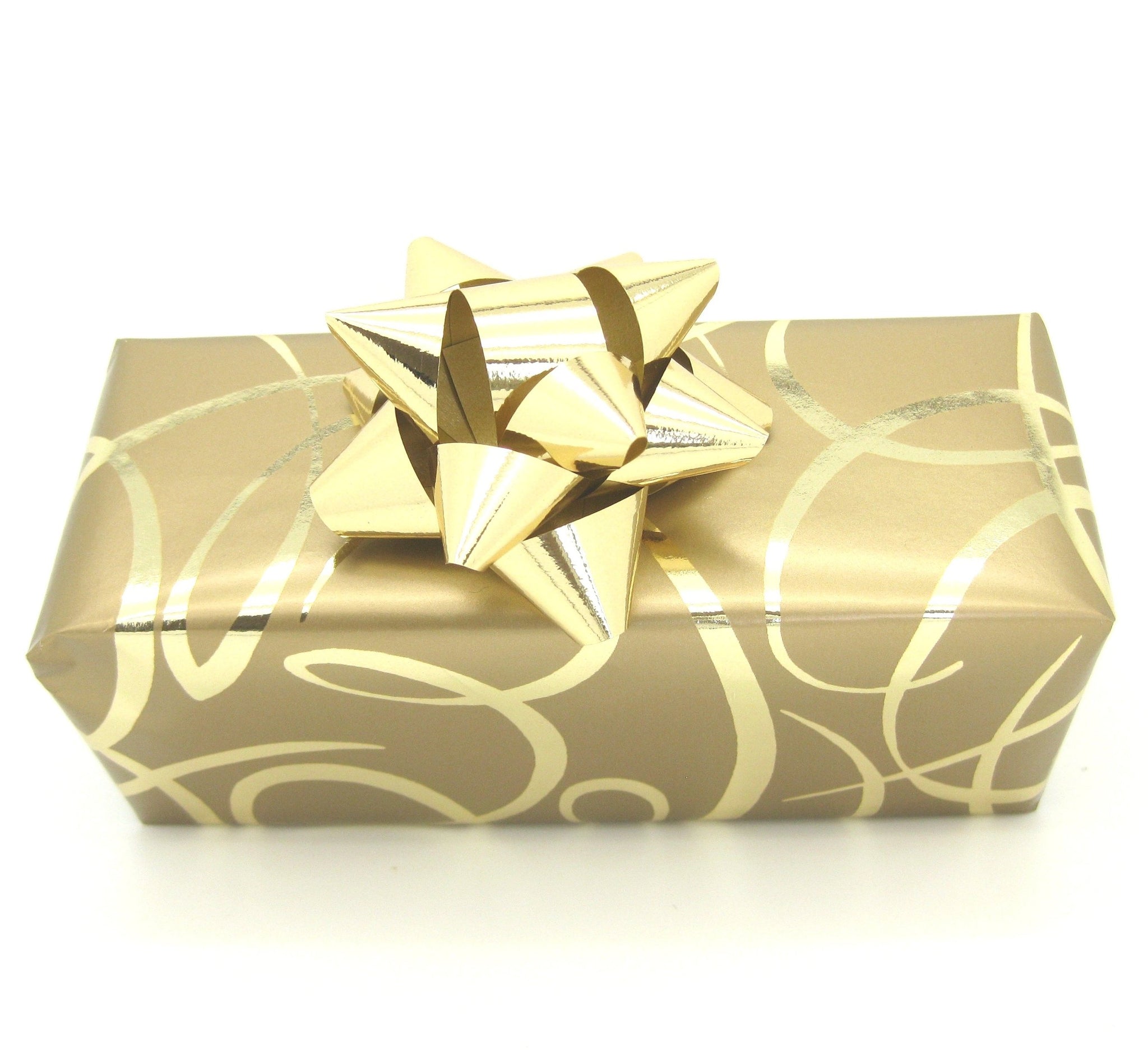 Gold Ribbon Wrapping Paper-Gold Trade Gift Wrap