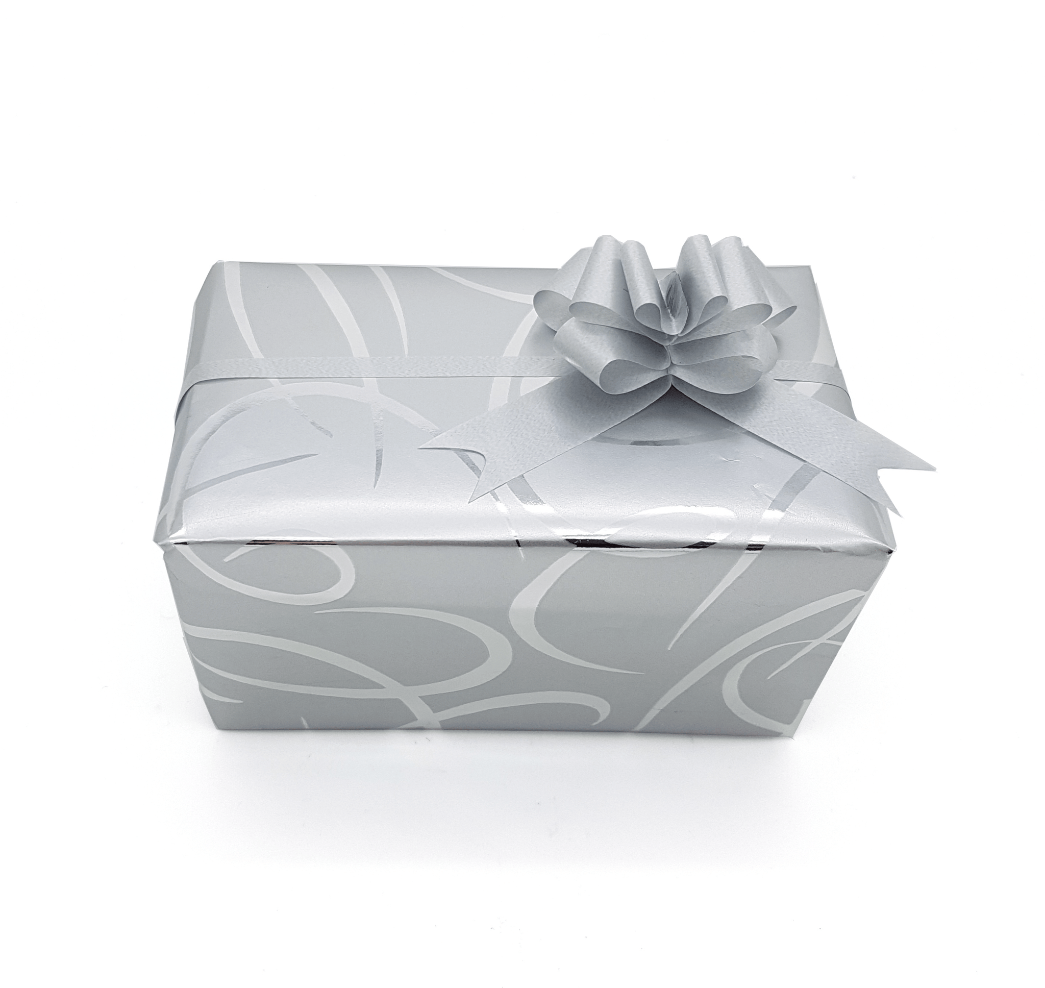 Silver Ribbon Design Gift Wrap-Trade Silver Wrapping Paper
