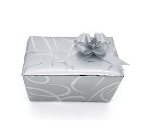 Silver Ribbon Design Gift Wrap-Trade Silver Wrapping Paper