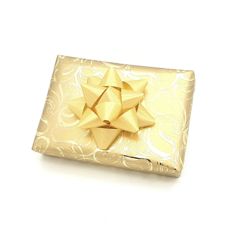 Gold Small Swirl Wrapping Paper-Gold Trade Gift Wrap