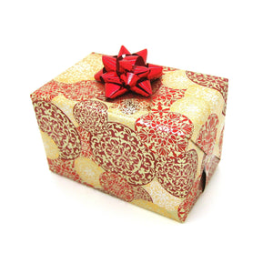 Red and Gold Xmas Wrapping Paper-Red Trade Xmas Gift Wrap