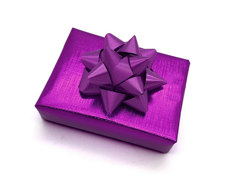 Gift Wrap Metallic Purple - Hallons