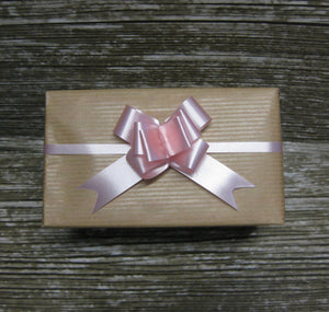 Samll Pastel Pink Pull Bow-Pale Pink Gift Bow-Baby Pink Bow