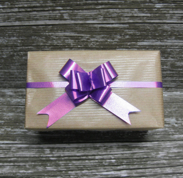 Small Purple Pull Bow-Purple Bow-Purple Ribbon