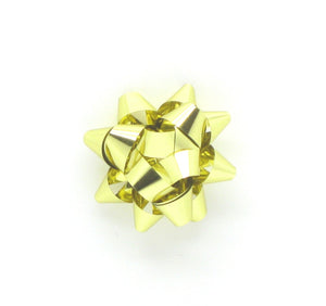 Tiny Gold Self-adhesive Bows-Mini Star Bows Gold
