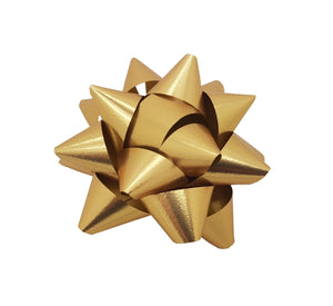 Metallic Gold Self-adhesive Star Bow