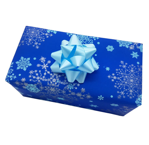 Royal Blue Xmas Wrapping Paper-Counter Roll Christmas Paper
