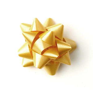 Pastel Gold Star Bows-Antique Gold Self-adhesive Bows