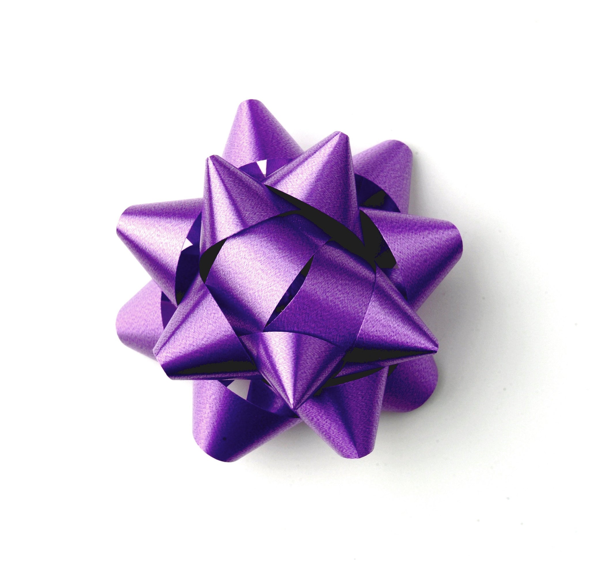 Purple Star Bows-Purple Self-adhesive Bows