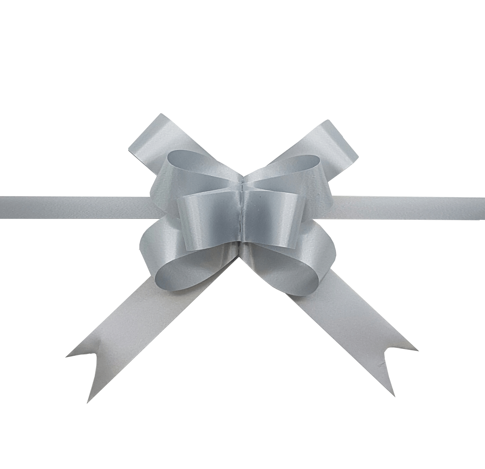 Pastel Silver Pull Bows-Pale Grey Pull Bows