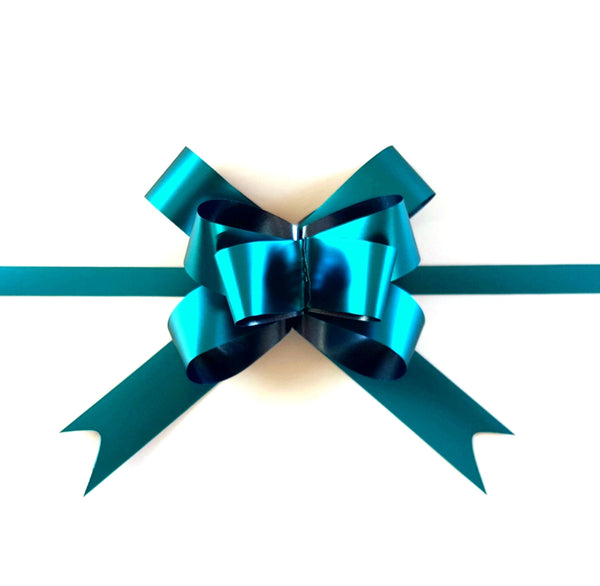 Turquoise Pull Bows-Teal Gift Bows-Magic Bows