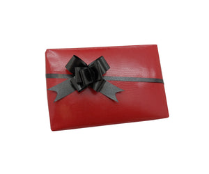 Gift Wrap Glossy Red Leather Look