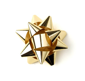 Shiny Gold Star Bows-Shiny Gold Bows