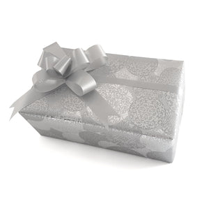 Silver Xmas Gift Wrap-Trade Roll Christmas Wrapping Paper