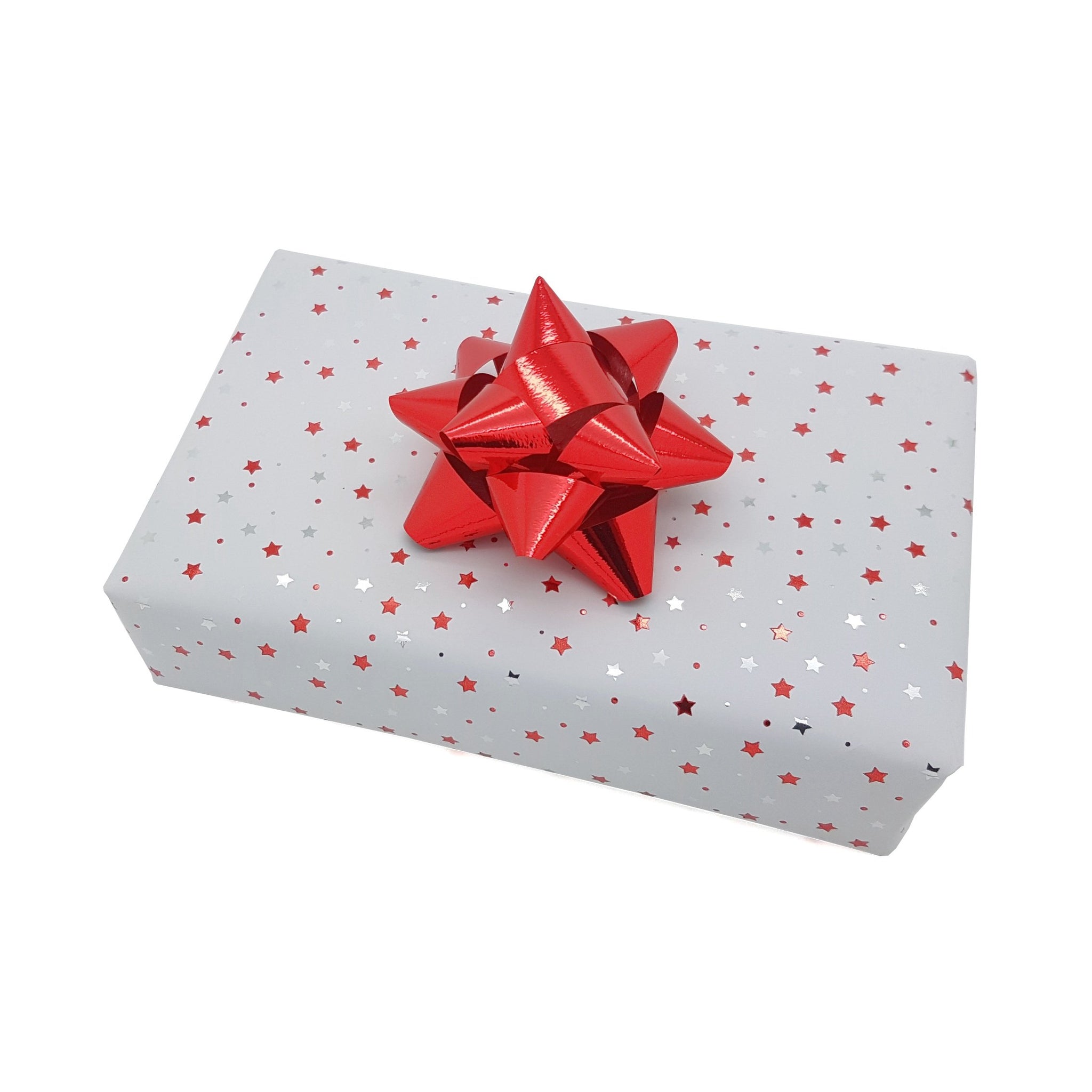 White and Red Small Design Christmas Wrapping Paper