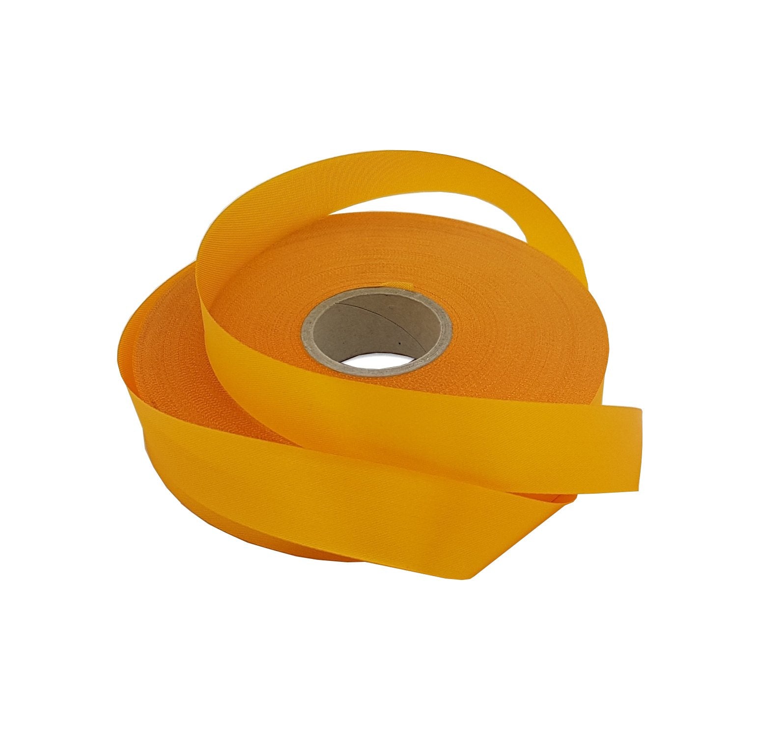 Bright Yellow Satin Ribbon-Single Faced Yellow-Gold Ribbon